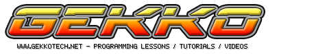 GEKKO — programming lessons, tutorials and videos